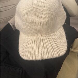 Cream Knit Cap Zara
